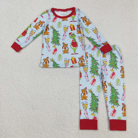 Christmas Red Cartoon long sleeve Pajamas BLP1189