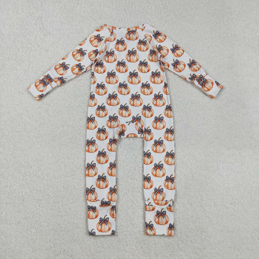 Halloween Pumpkin long sleeves Baby Romper LR2557