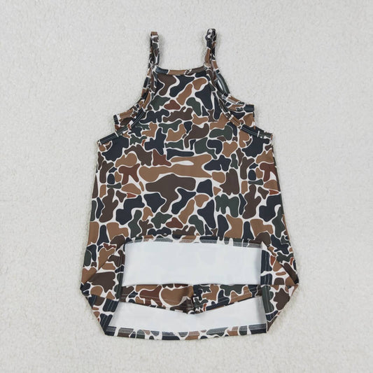 Camo Athletic Bow Girls dresse GSD2721