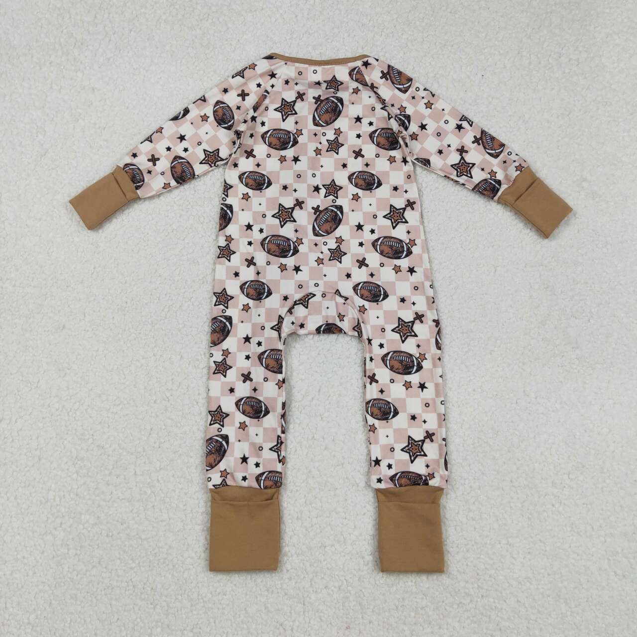 Baseball Star full zip Baby Romper LR2548