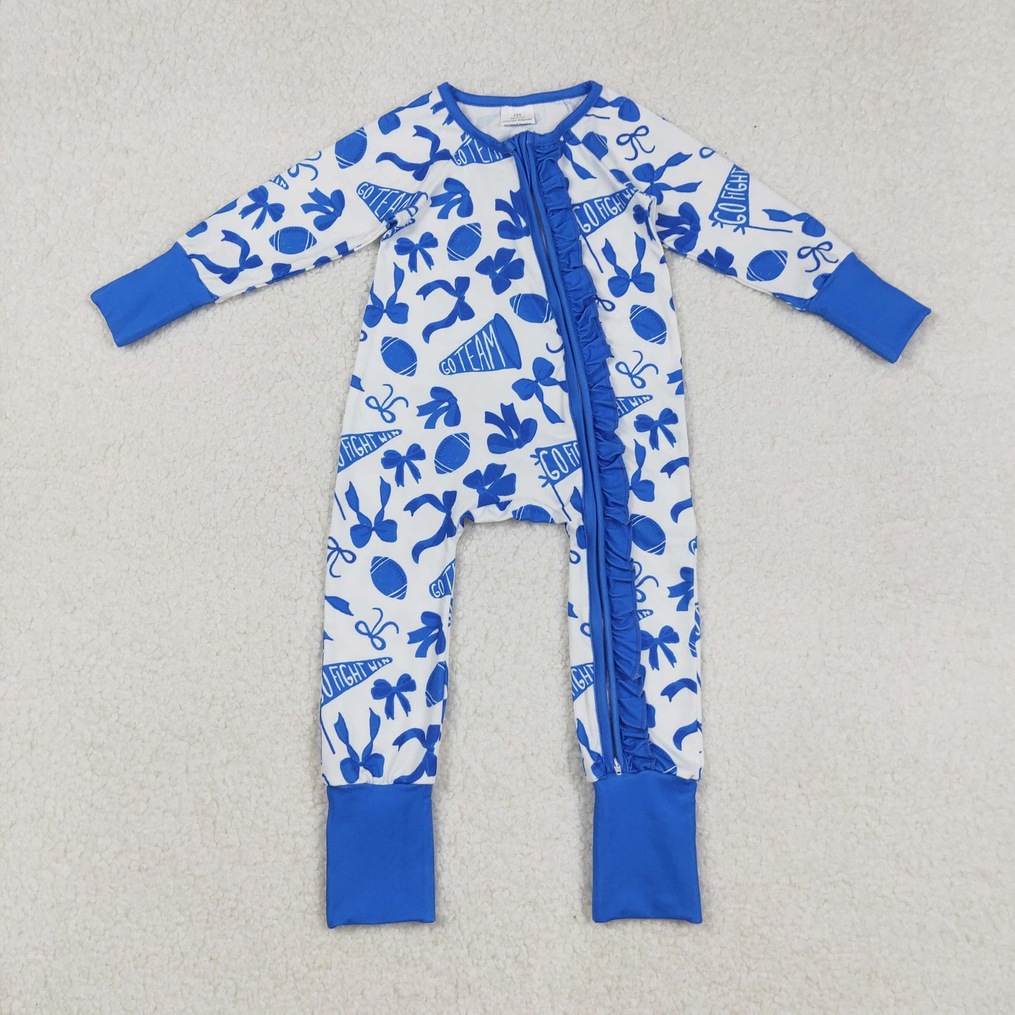 Baseball go team full zip Baby Romper LR2511