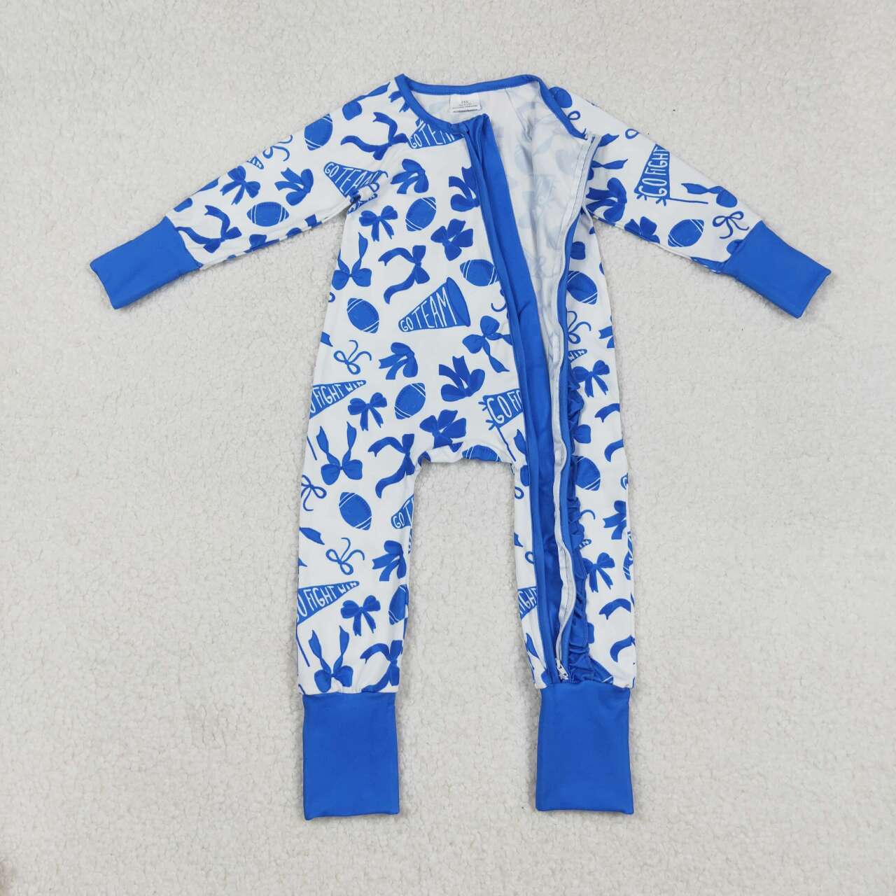 Baseball go team full zip Baby Romper LR2511