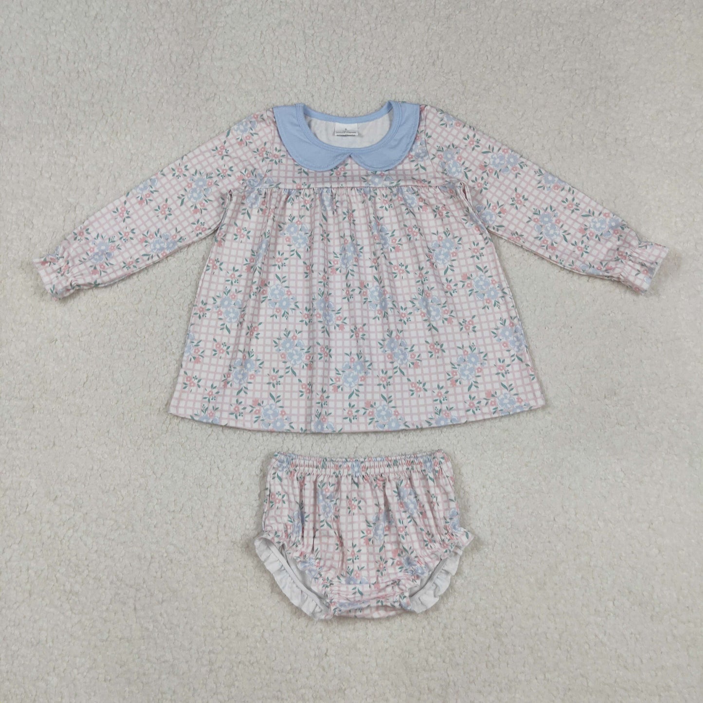 Fall floral Long Sleeve Girls Bummies GBO0466