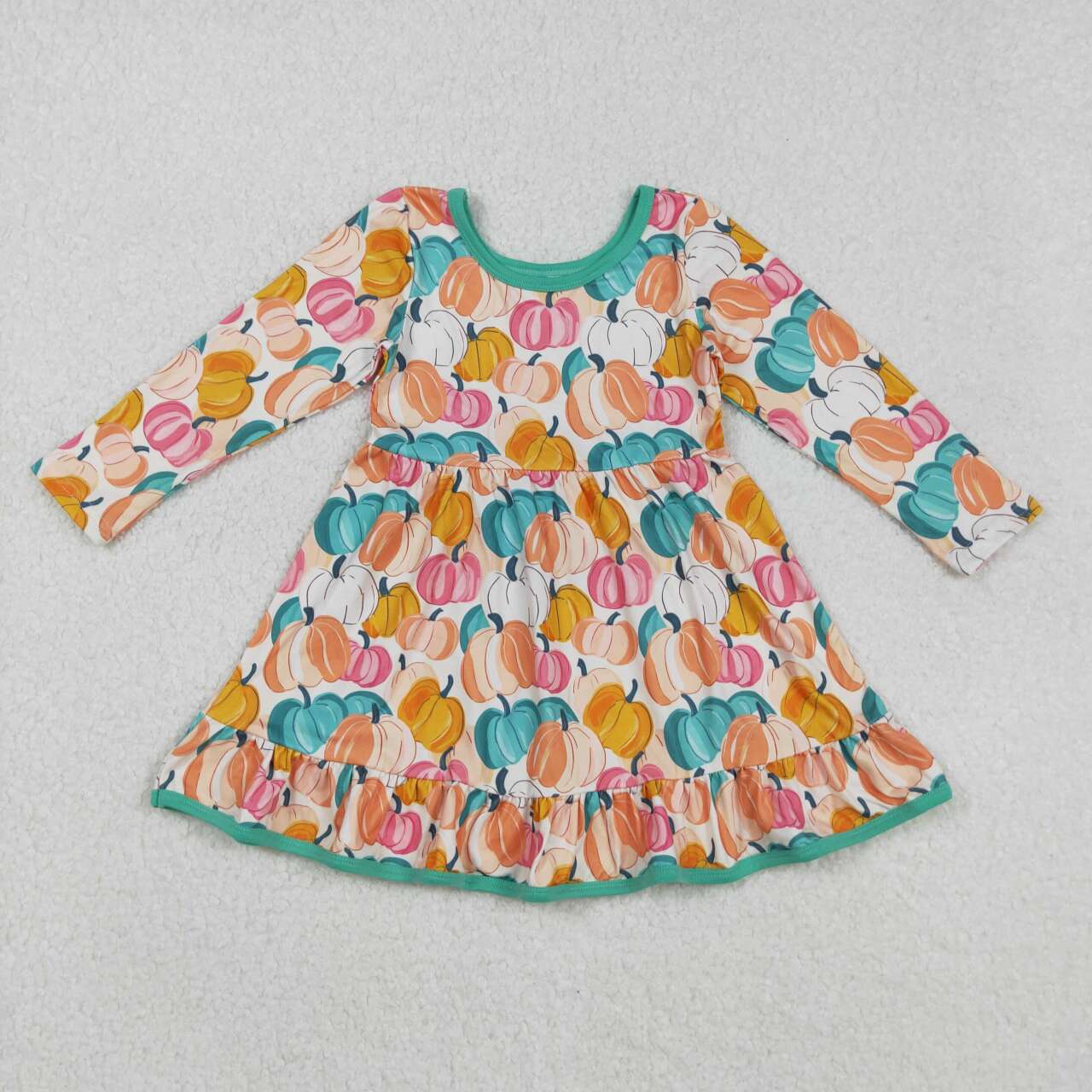 Fall pumpkin Long Sleeve Girls Set GLD1264