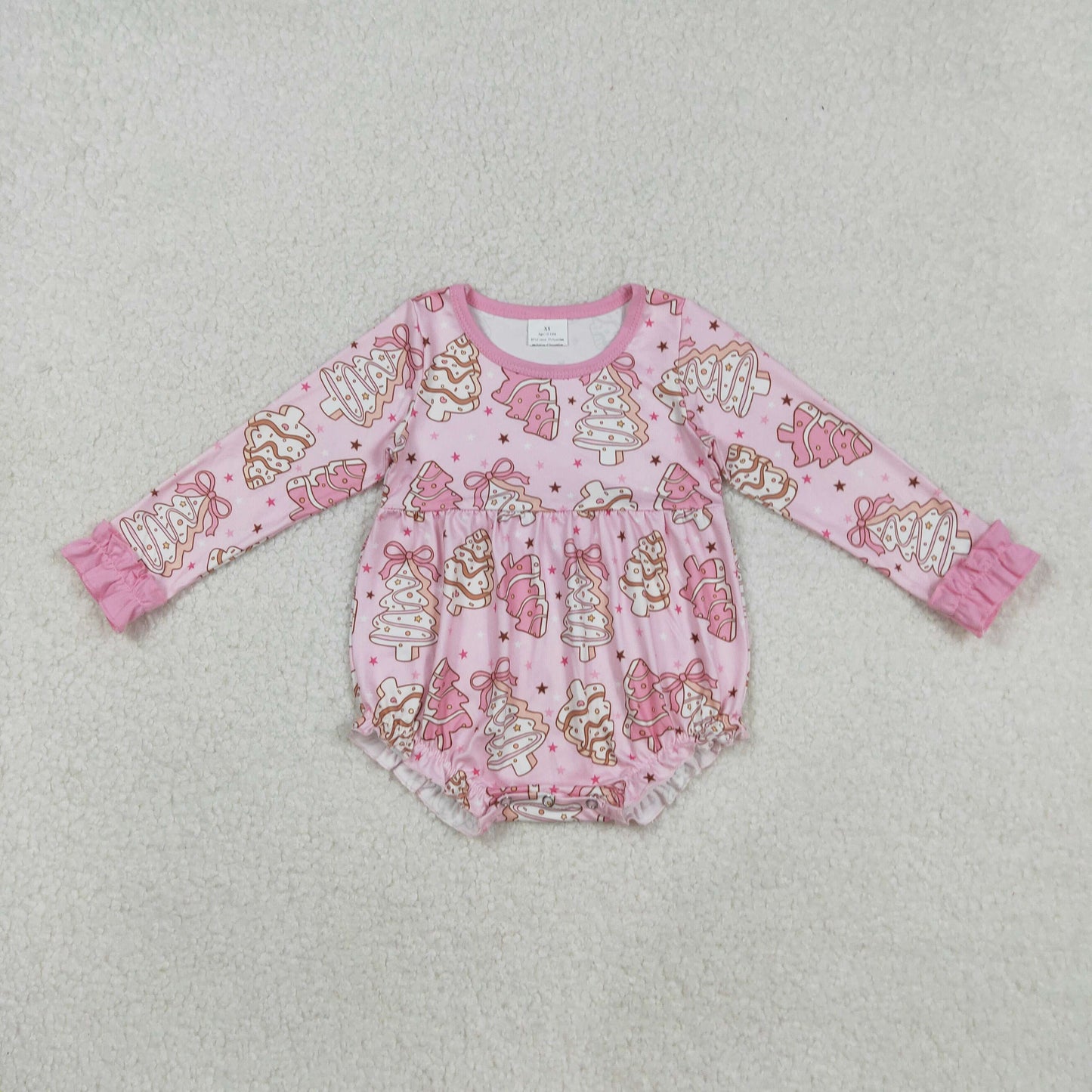 Christmas Pink Cake Baby Romper LR2301
