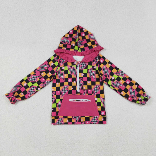 Plaid print Long Sleeve hoodies GT1117