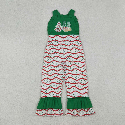 Christmas cake tree embroidery Jumpsuit SR3178