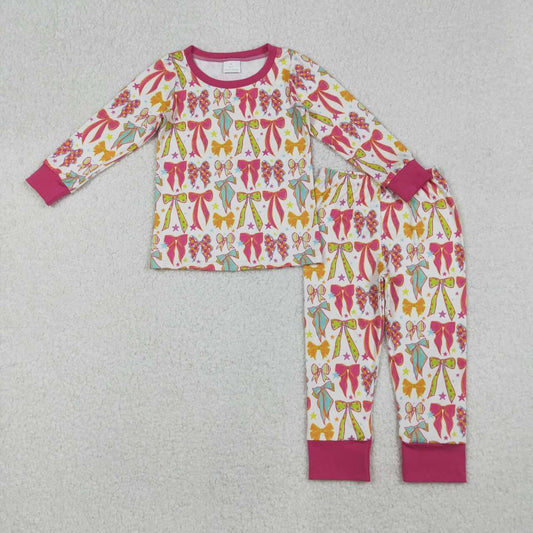 colorful bow Kids pajamas GLP2615
