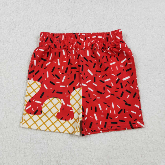 Red ice cream Kids Short SS0637