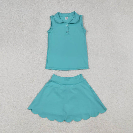 Blue yoga girl Sleeveless set GSD2349