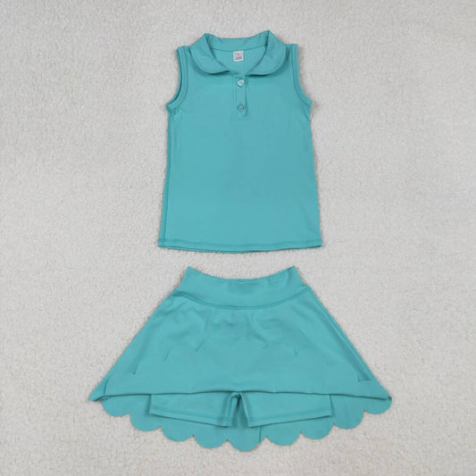 Blue yoga girl Sleeveless set GSD2349