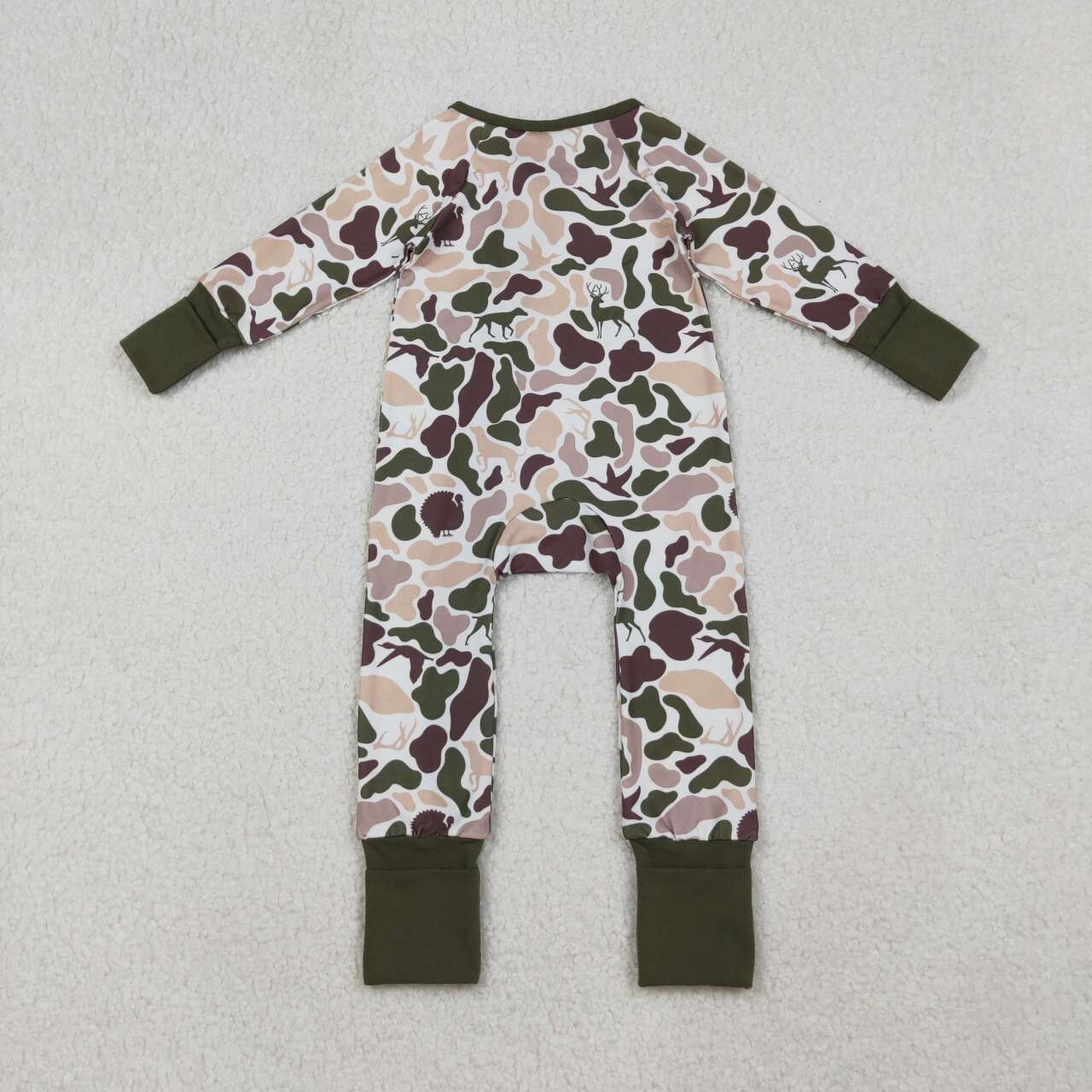 hunting Duck Camo full zip Baby Romper LR2590