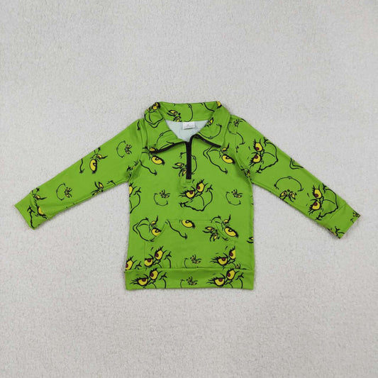 Christmas Green CartoonLong Sleeve Pullover GT1170