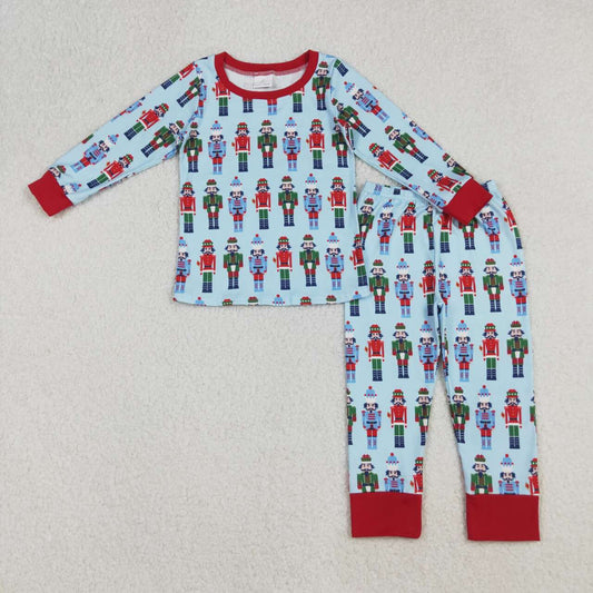 Christmas Blue Cartoon Kids pajamas BLP1242