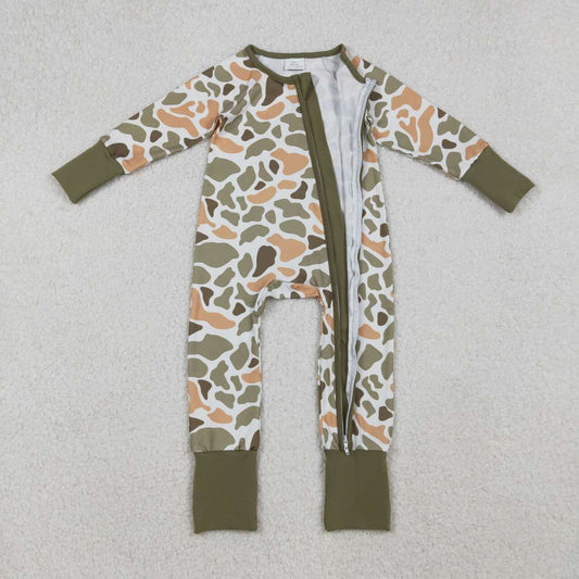 Camo Zipper Baby Romper LR2578