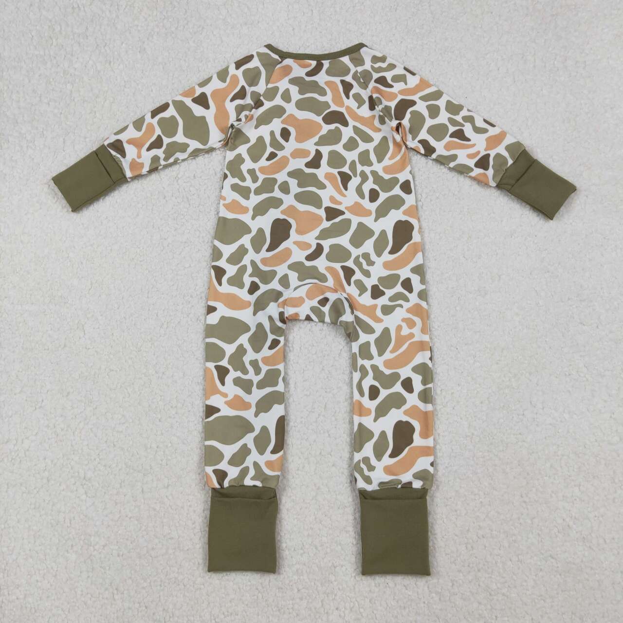 Camo Zipper Baby Romper LR2578