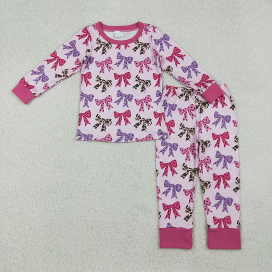 Pink Bow Cartoon Kids pajamas GLP2730