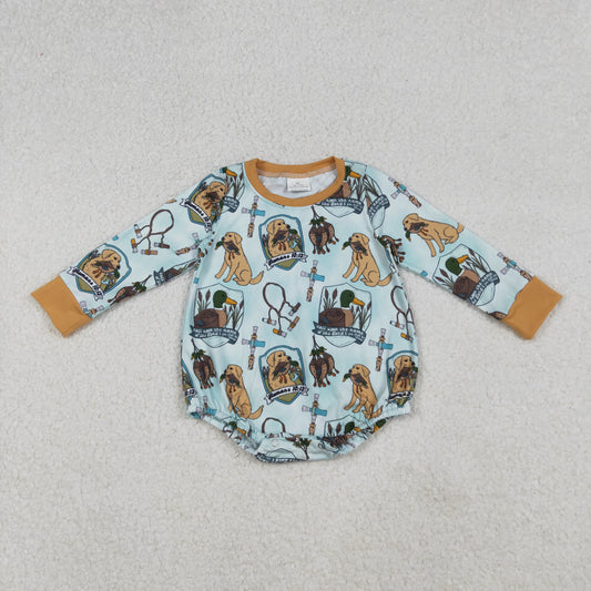 duck Dog long sleeve Baby Romper