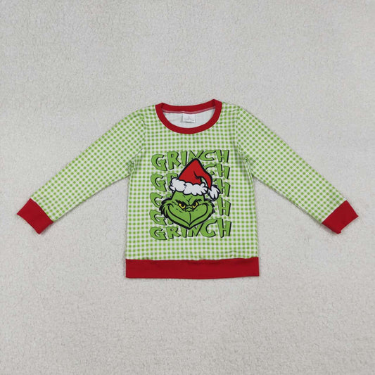 Christmas Green Cartoon long sleeve Shirt BT1321
