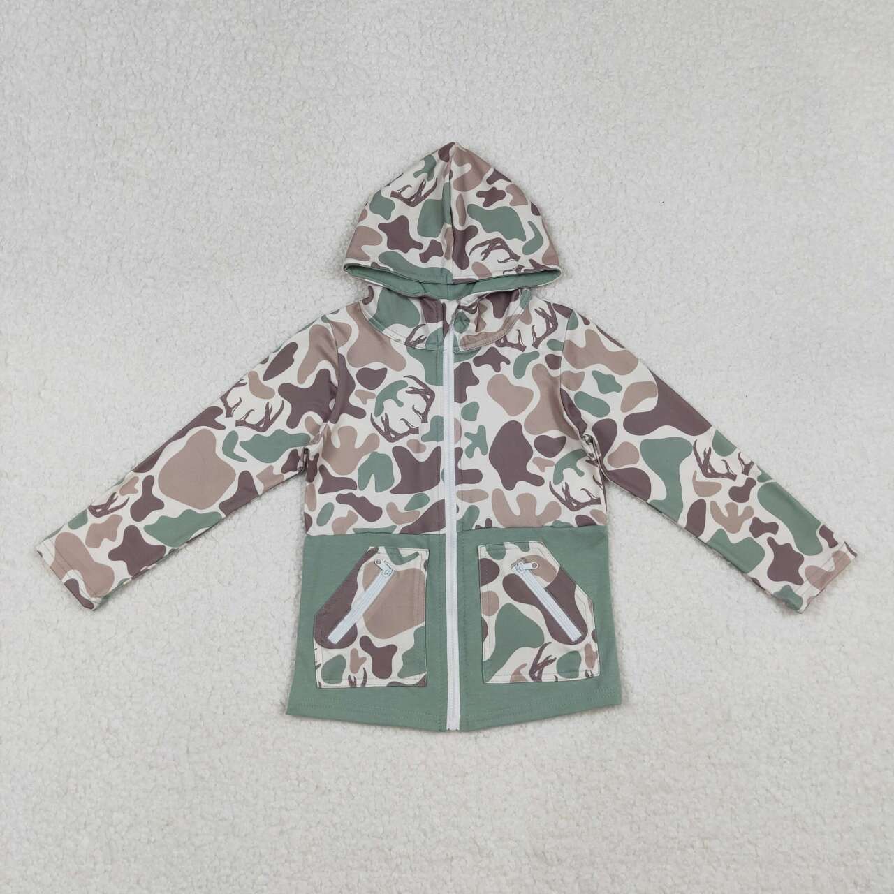Camo Long Sleeve Half zip PulloverBT1335