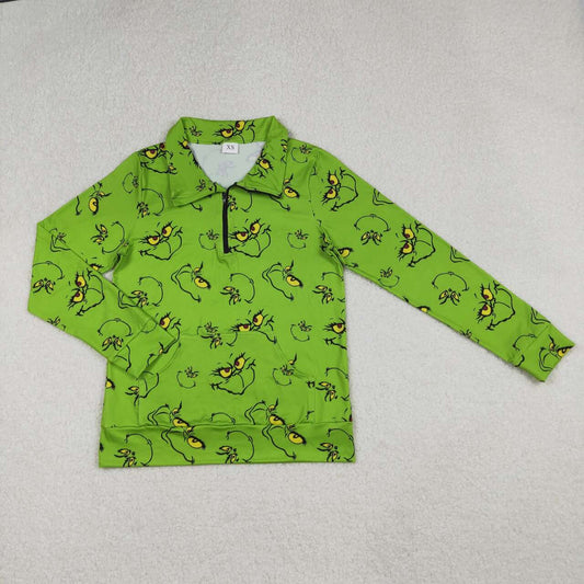 Christmas Green Cartoon pullover for women GT1173