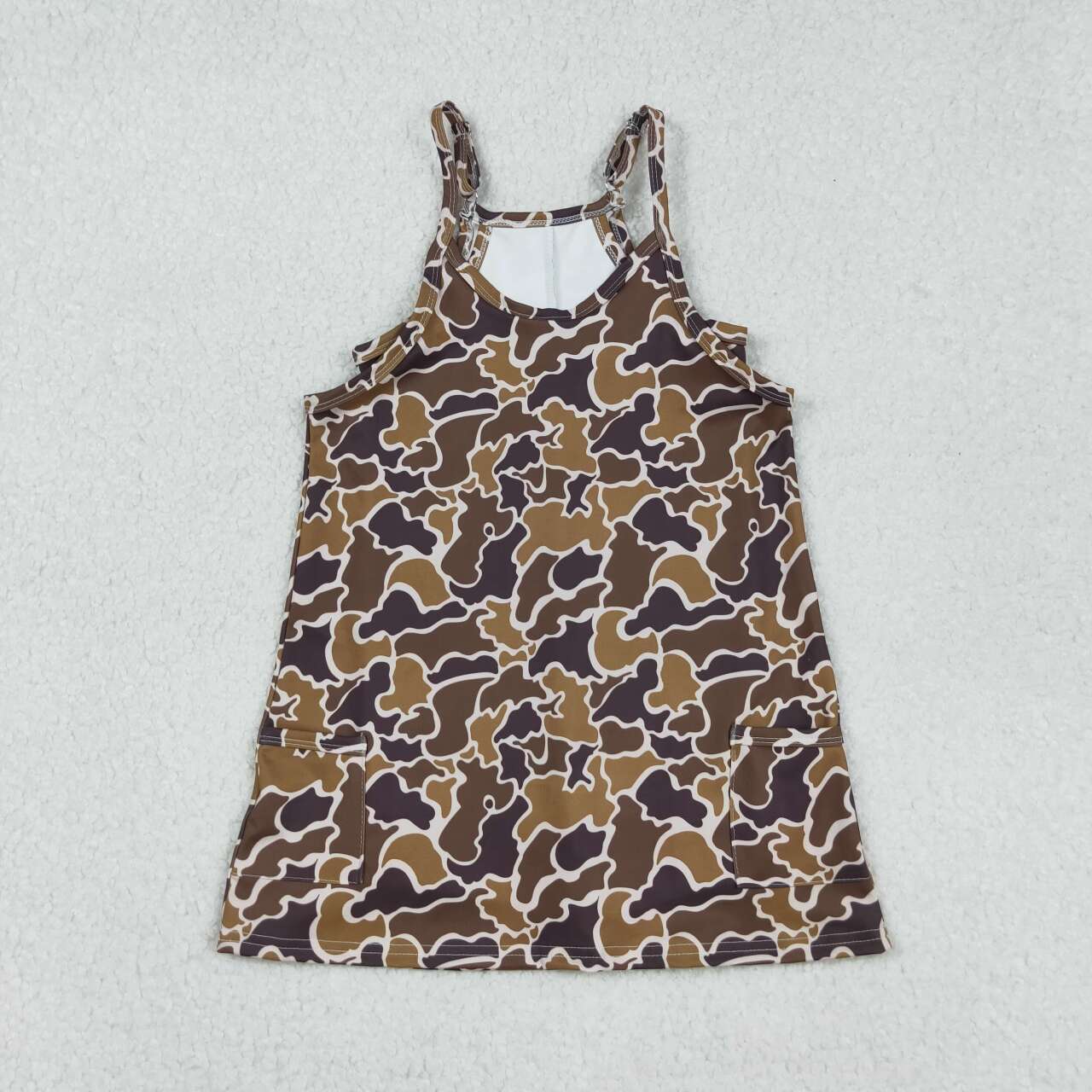 brown Camo Athletic Bow Girls dresse GSD2722
