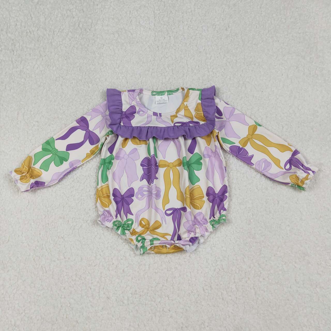 Purple Bow baby Romper LR2642