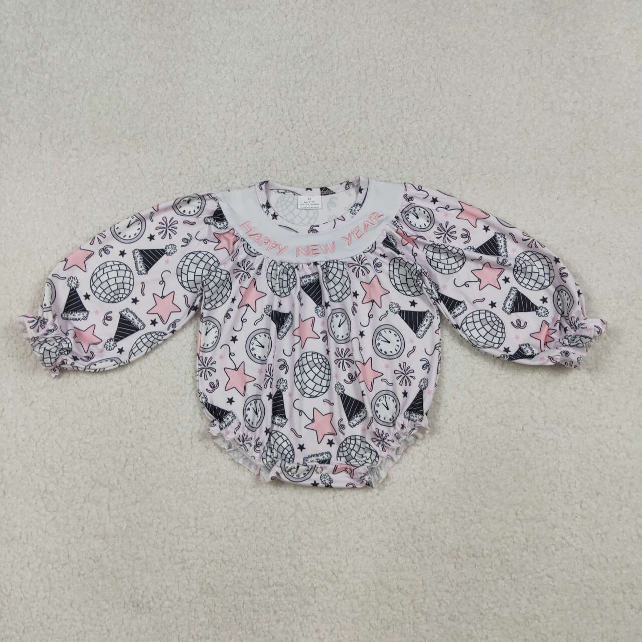 Halloween Smock Happy New years Baby Romper LR2493