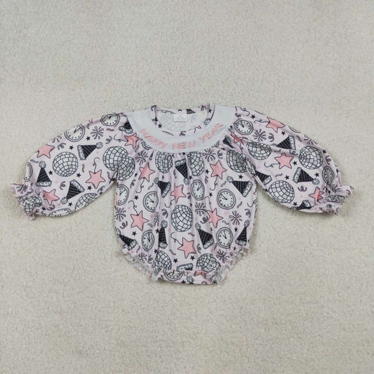 Halloween Smock Happy New years Baby Romper LR2493
