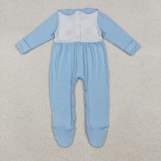 Thanksgiving embroidered turkey Baby Romper LR2562