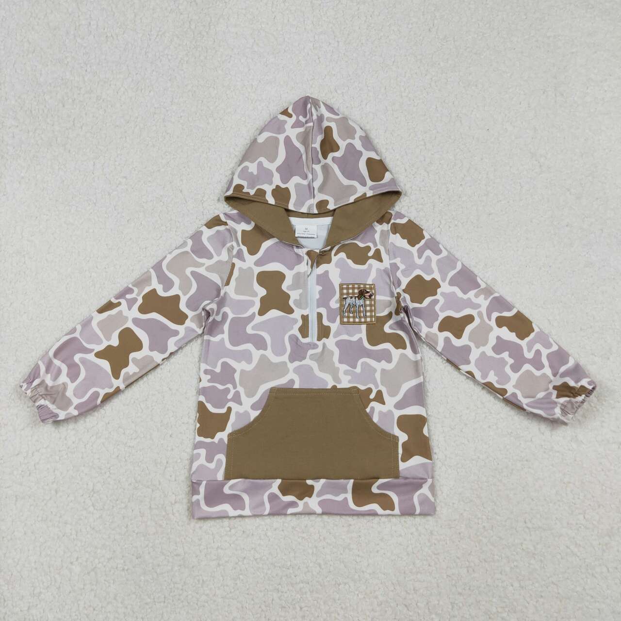 embroidered dog print Long Sleeve hoodies BT1302
