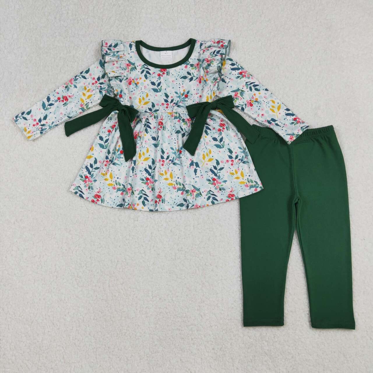 Fall floral long sleeve Girls Set GLP2476