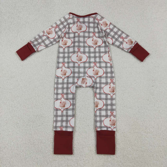 Thanksgiving turkey long sleeve Baby Romper LR2691