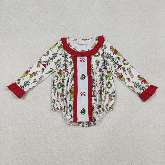 Christmas embroidery Red Cartoon baby Romper LR2635