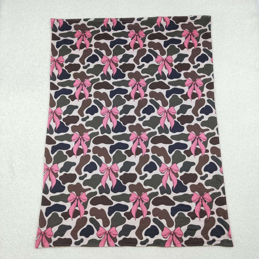 Camo Bow kids Blanket BL0189
