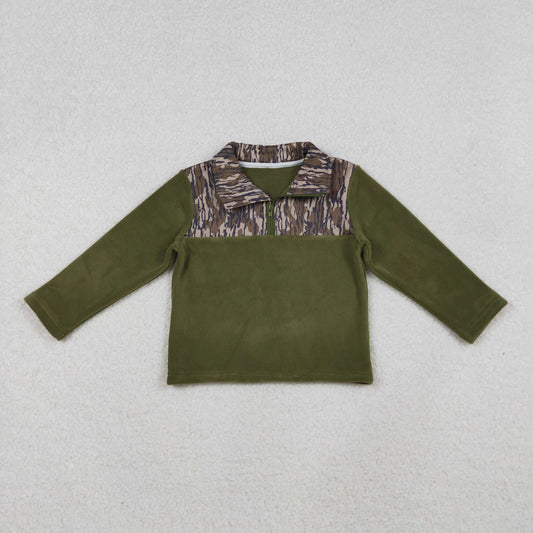 Fall winter Camo Half zip Sherpa BT1317