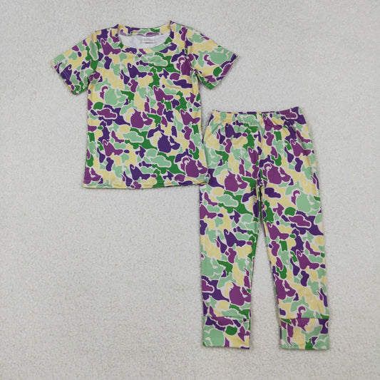 Mardi Gras Camo Kids pajamas BSPO0584