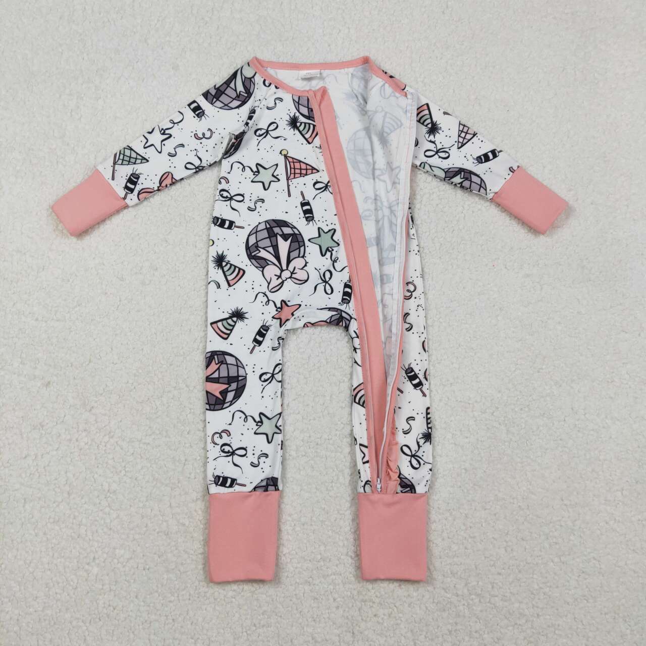 Happy New Years long sleeve Baby Romper LR2571