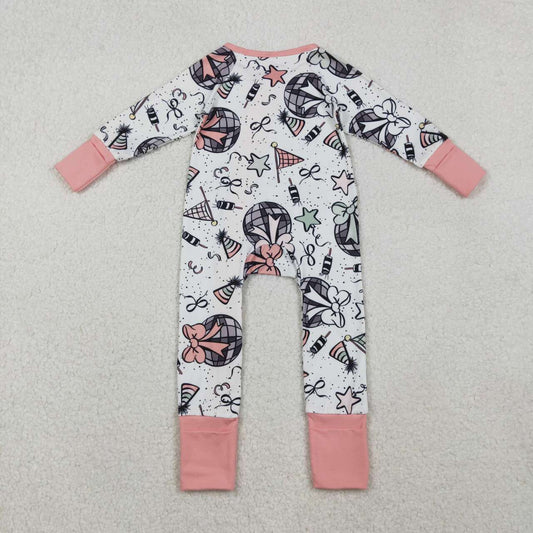 Happy New Years long sleeve Baby Romper LR2571