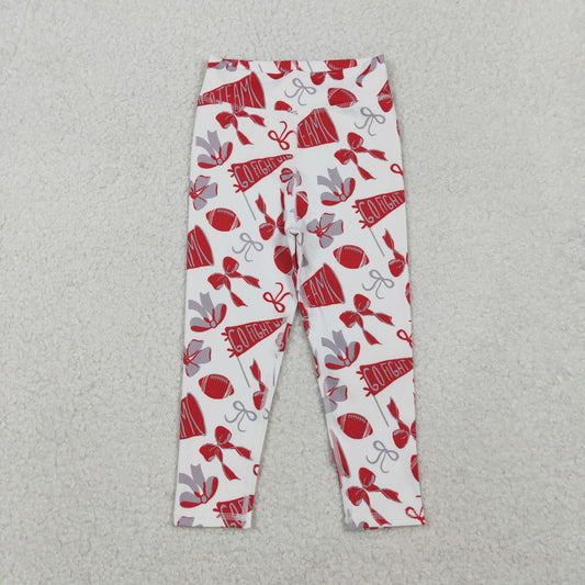 Football leggings Red Yoga Bell Pants P0846