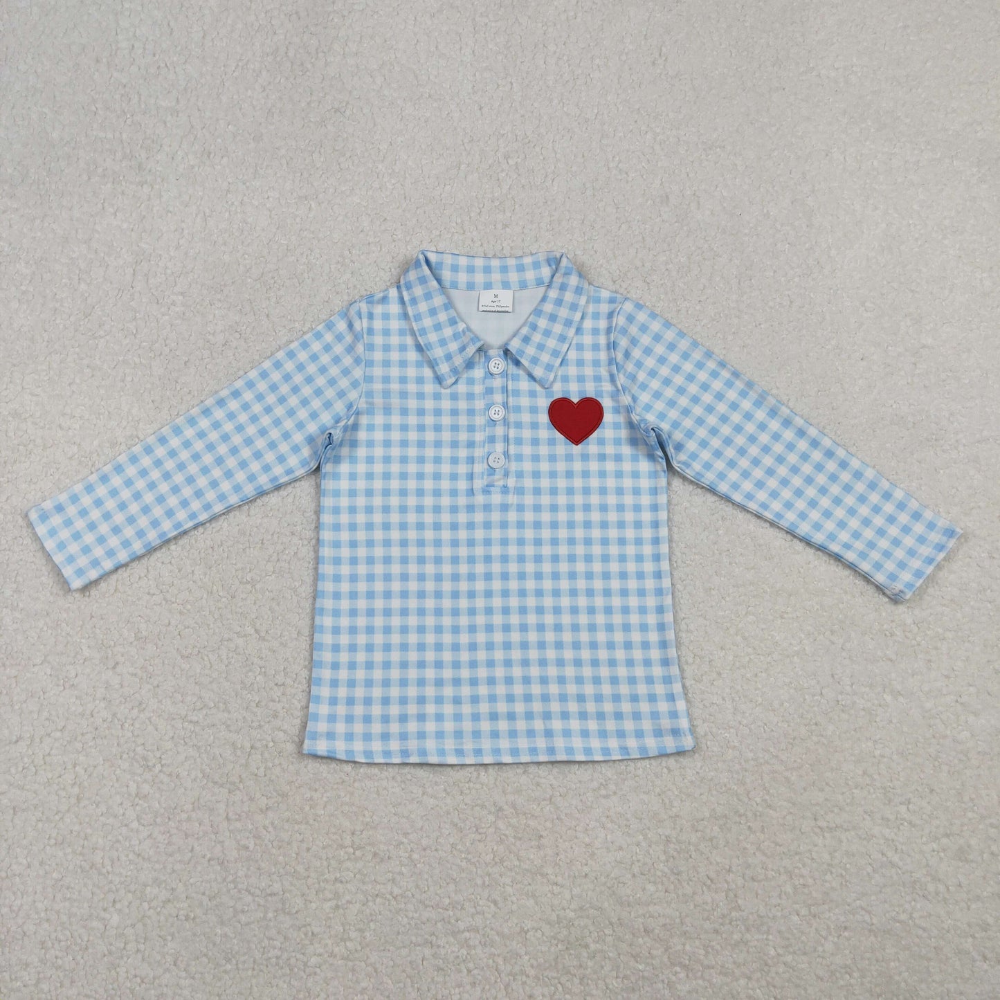 Valentine's Day embroidery heart Shirt BT1386