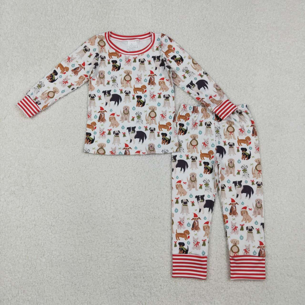 Christmas Hat Dog Kids pajamas GLP2193
