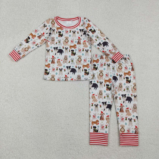 Christmas Hat Dog Kids pajamas GLP2193