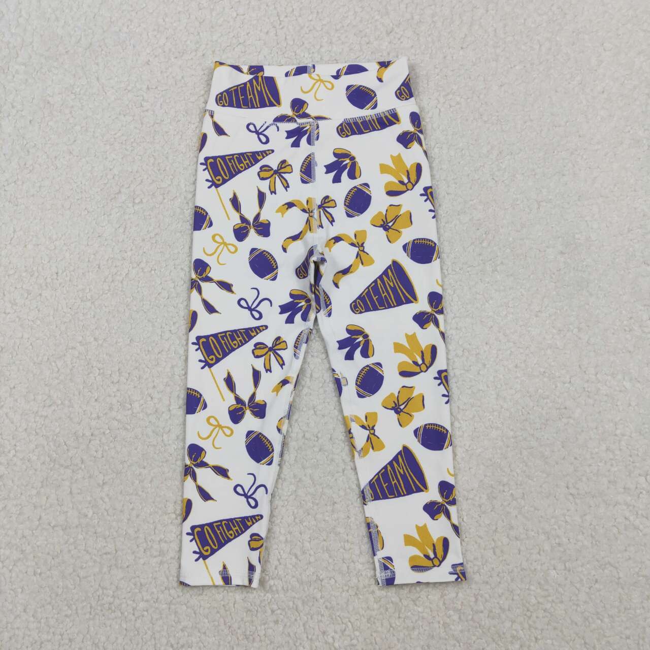 Football leggings Purple Yoga Bell Pants P0848