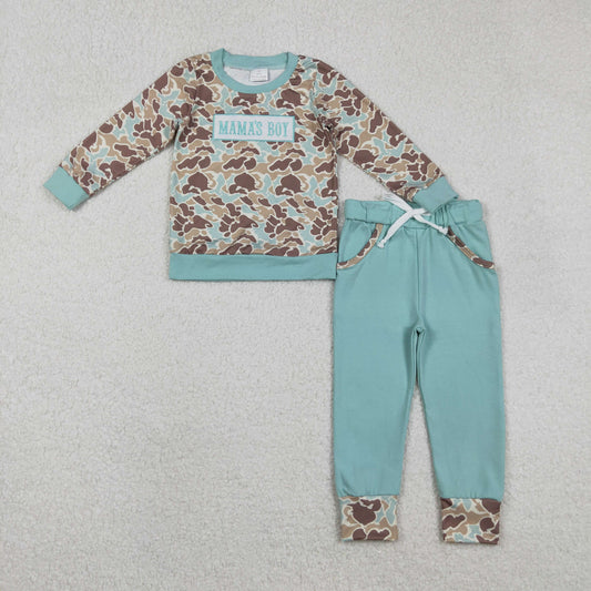 Mama's Boy Camo Embroidery Boy Set BLP1336
