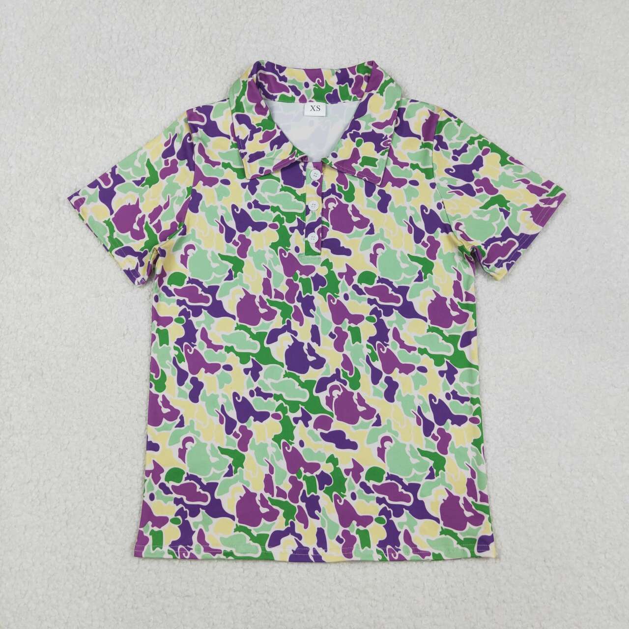 Adult mardi gras Button up Men Shirt