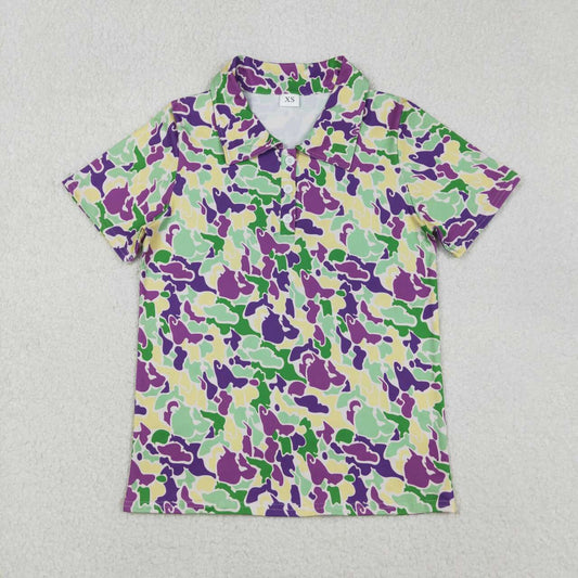 Adult mardi gras Button up Men Shirt