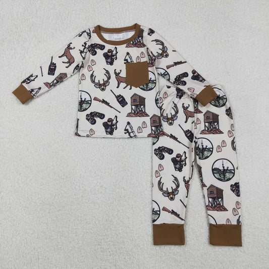 Hunting Deer long-sleeve pajamas BLP1236