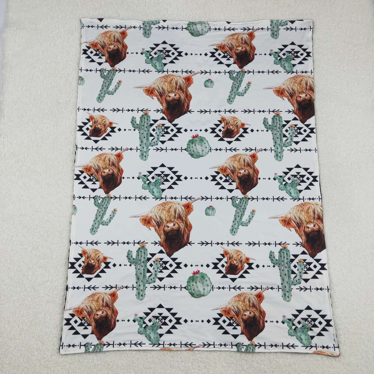 western Cow Print kids Blanket BL0152