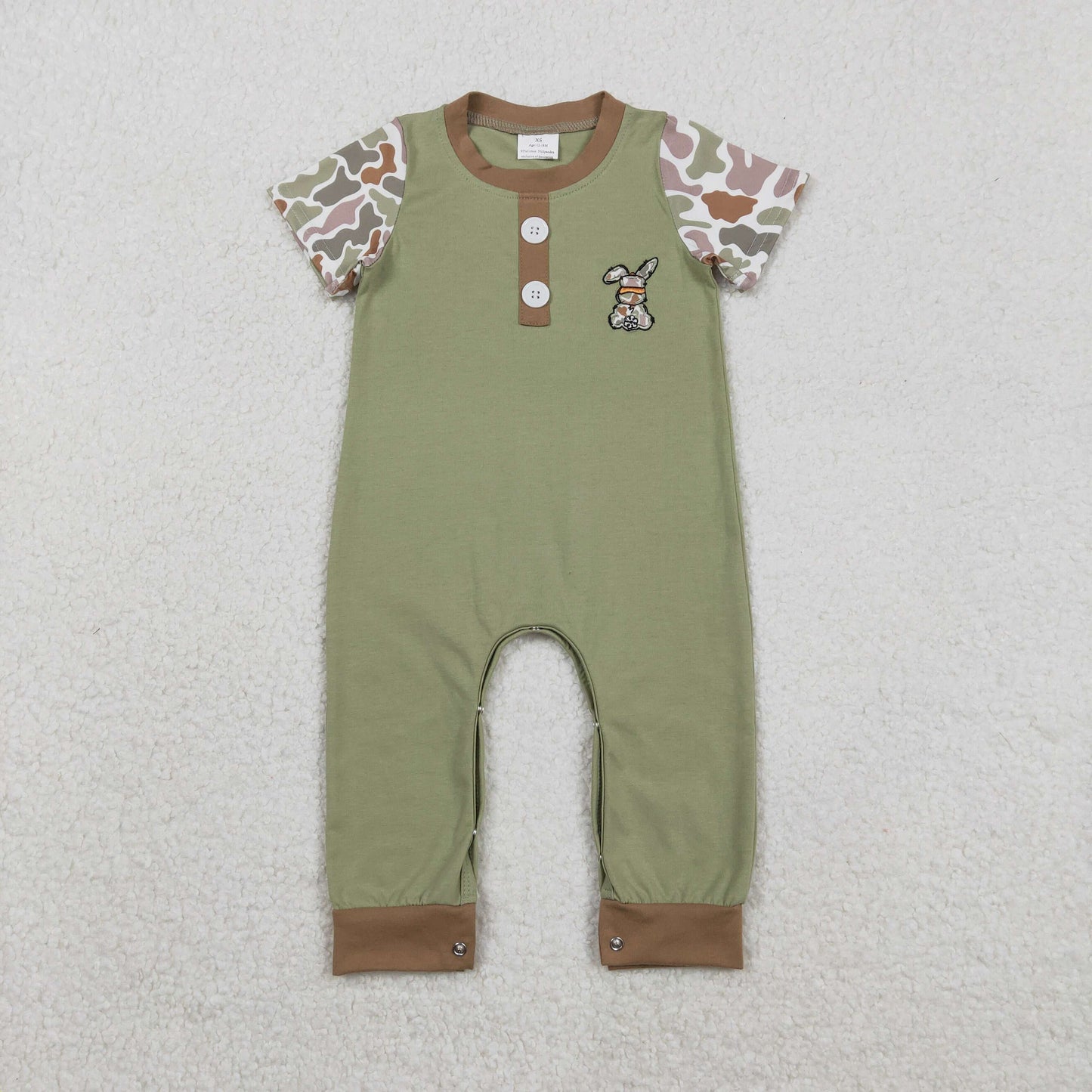 Easter Camo embroidery Baby Romper SR3258
